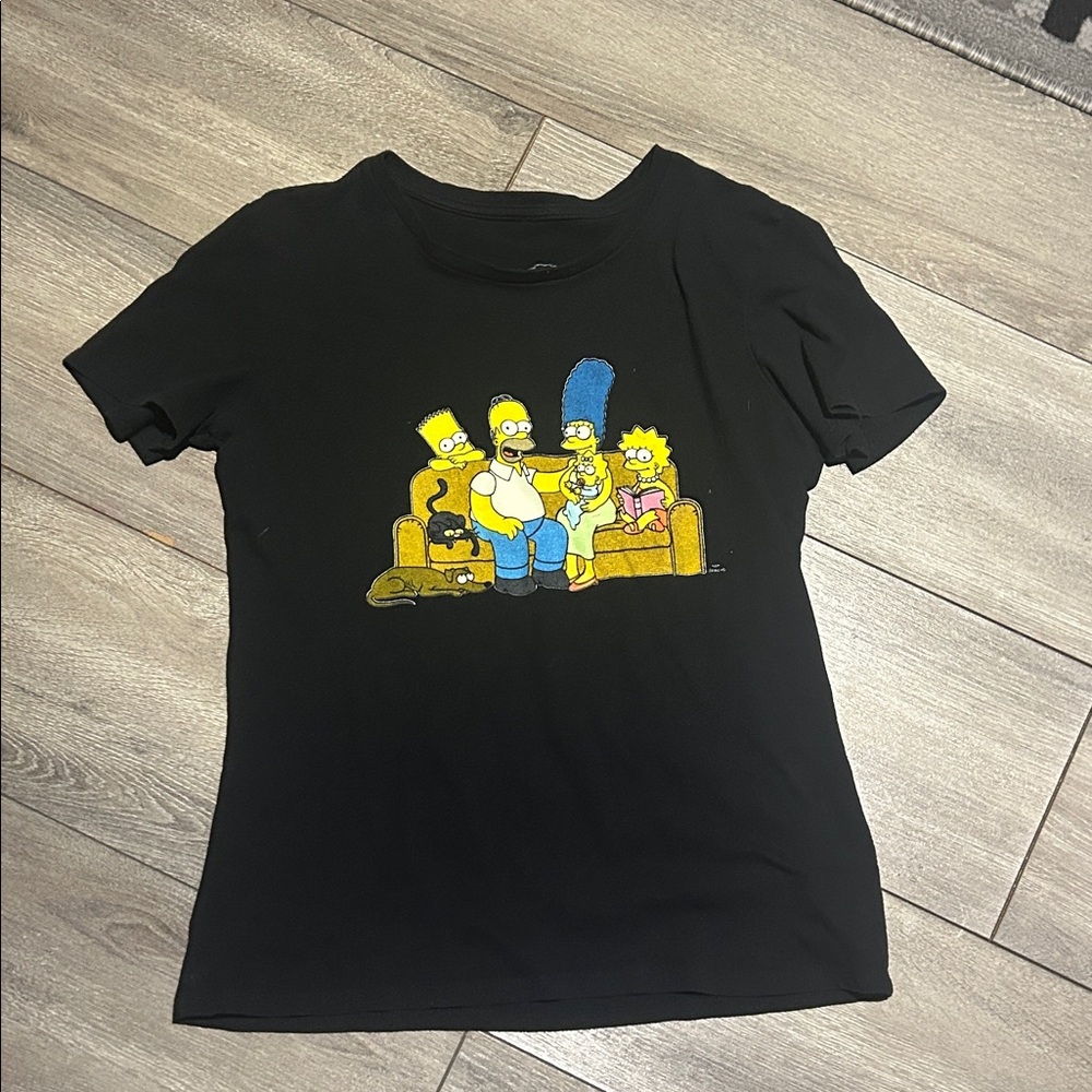 Black Graphic Short Sleeve Tee